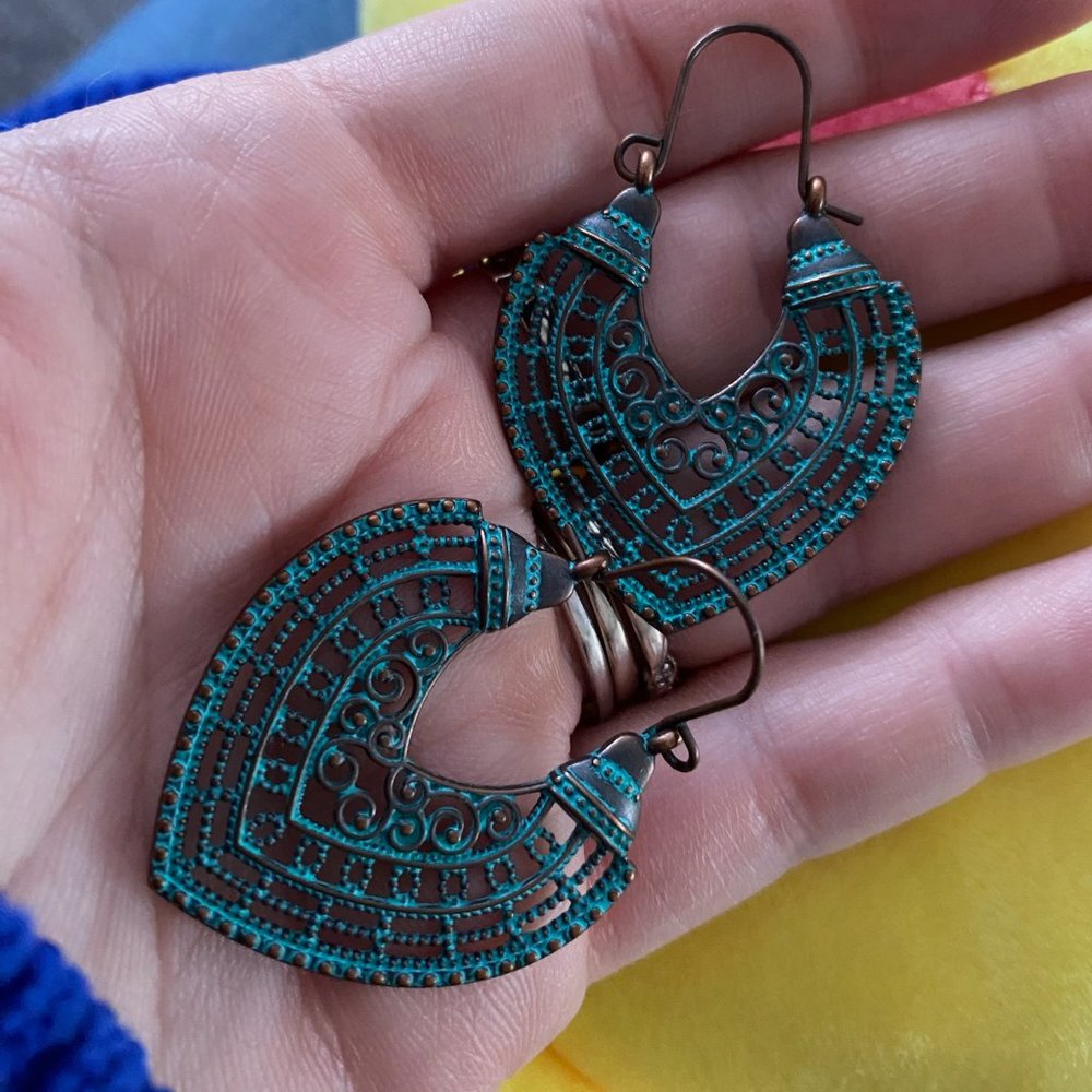 Rustic Green earrings